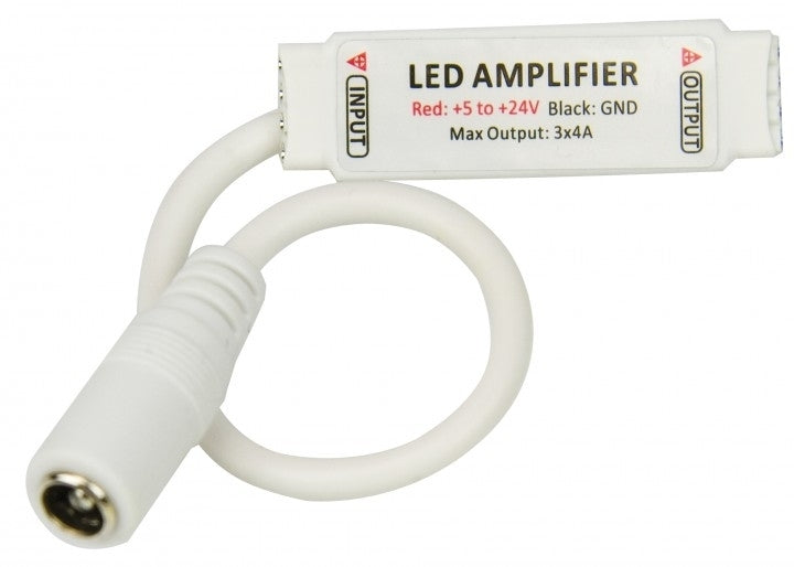 RGB repeater / versterker LED strip Wit RGB repeater / versterker LED strip Wit